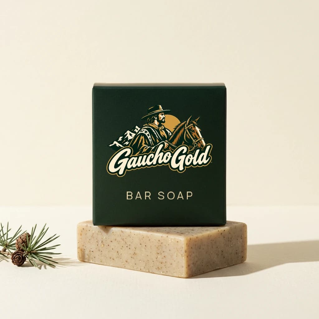 Tallow Bar Soap packaging with the official Gaucho Gold logo